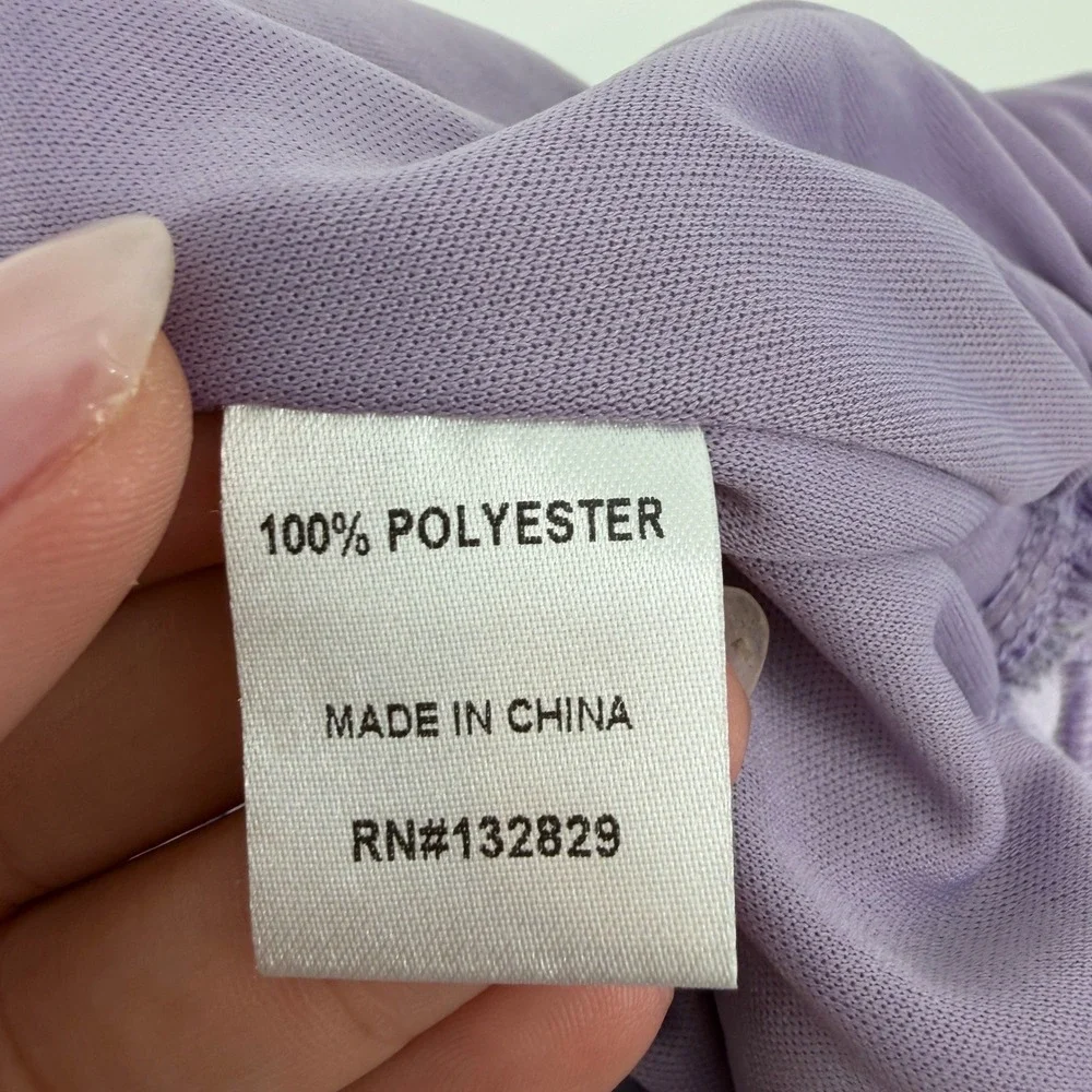 Superdown Bodysuit Floral Wrap Small Lavender Womens Revolve Surplice Top NWT